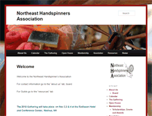 Tablet Screenshot of nehandspinners.org